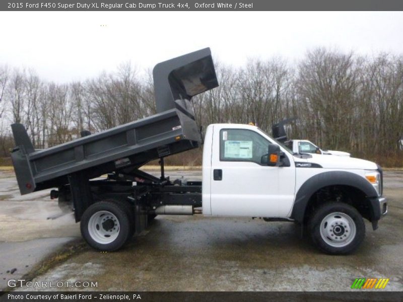 Oxford White / Steel 2015 Ford F450 Super Duty XL Regular Cab Dump Truck 4x4