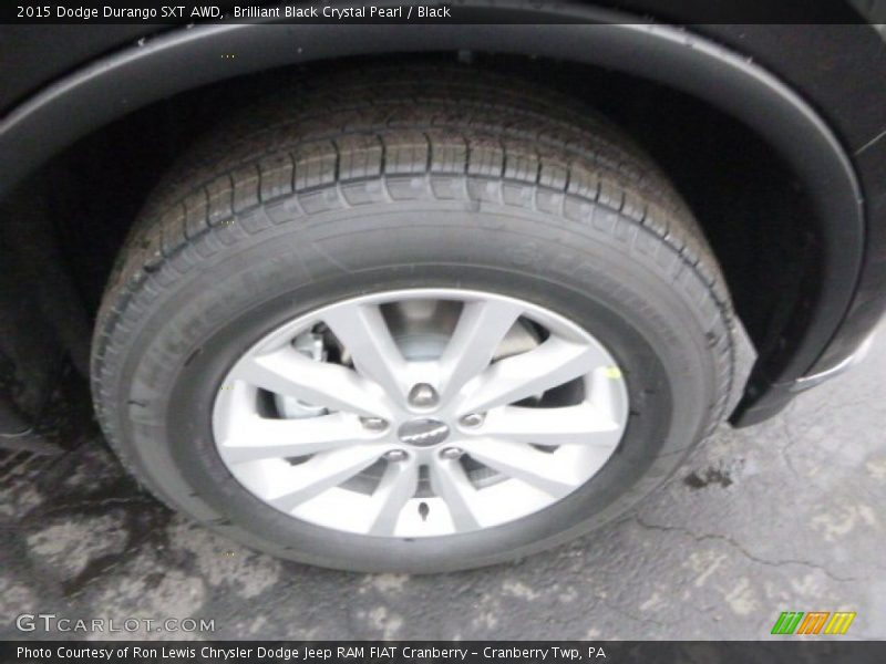 Brilliant Black Crystal Pearl / Black 2015 Dodge Durango SXT AWD