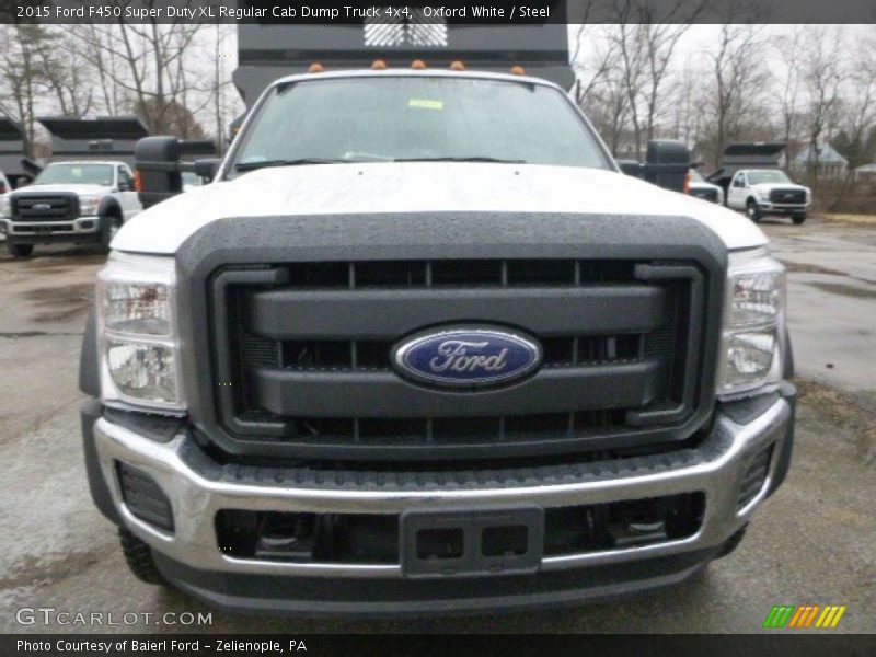 Oxford White / Steel 2015 Ford F450 Super Duty XL Regular Cab Dump Truck 4x4