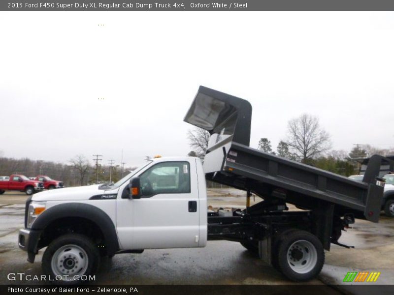 Oxford White / Steel 2015 Ford F450 Super Duty XL Regular Cab Dump Truck 4x4