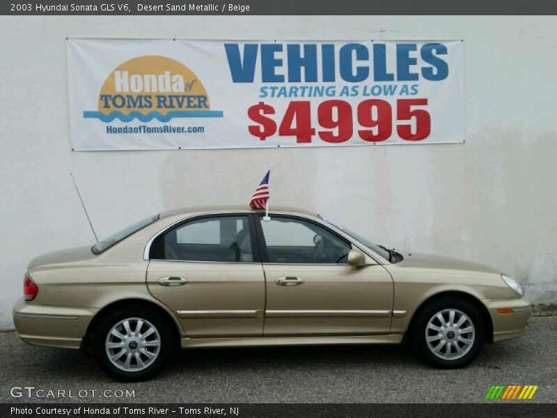 Desert Sand Metallic / Beige 2003 Hyundai Sonata GLS V6