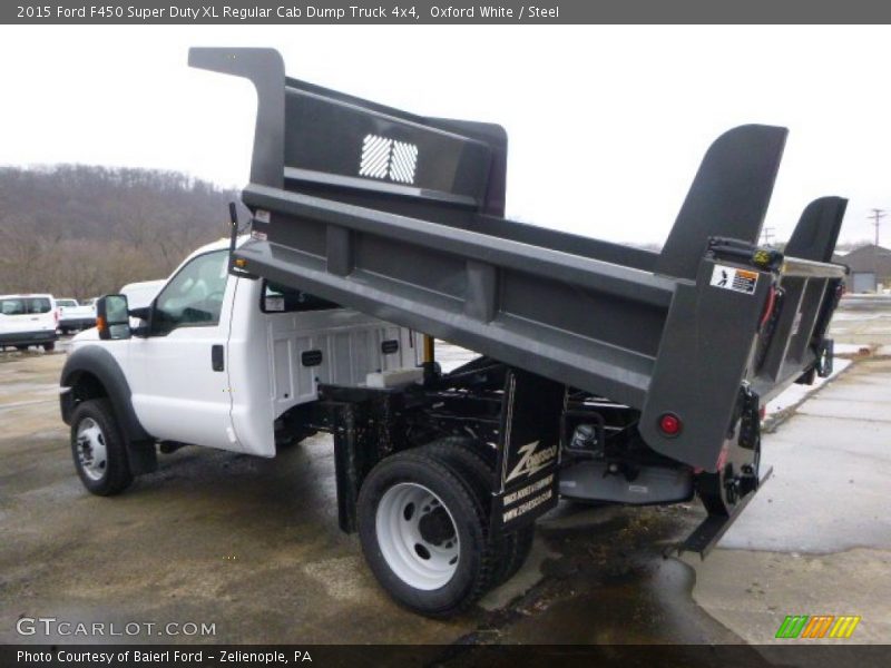Oxford White / Steel 2015 Ford F450 Super Duty XL Regular Cab Dump Truck 4x4