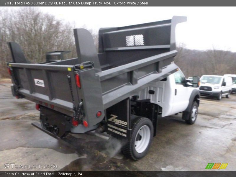 Oxford White / Steel 2015 Ford F450 Super Duty XL Regular Cab Dump Truck 4x4