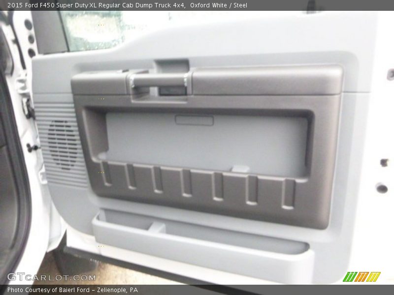 Oxford White / Steel 2015 Ford F450 Super Duty XL Regular Cab Dump Truck 4x4