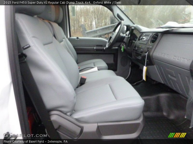 Oxford White / Steel 2015 Ford F450 Super Duty XL Regular Cab Dump Truck 4x4