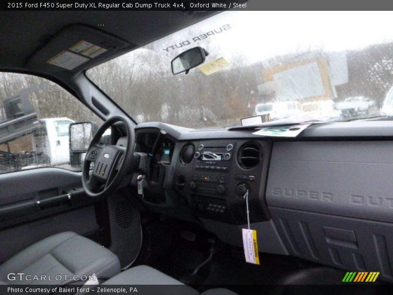 Oxford White / Steel 2015 Ford F450 Super Duty XL Regular Cab Dump Truck 4x4