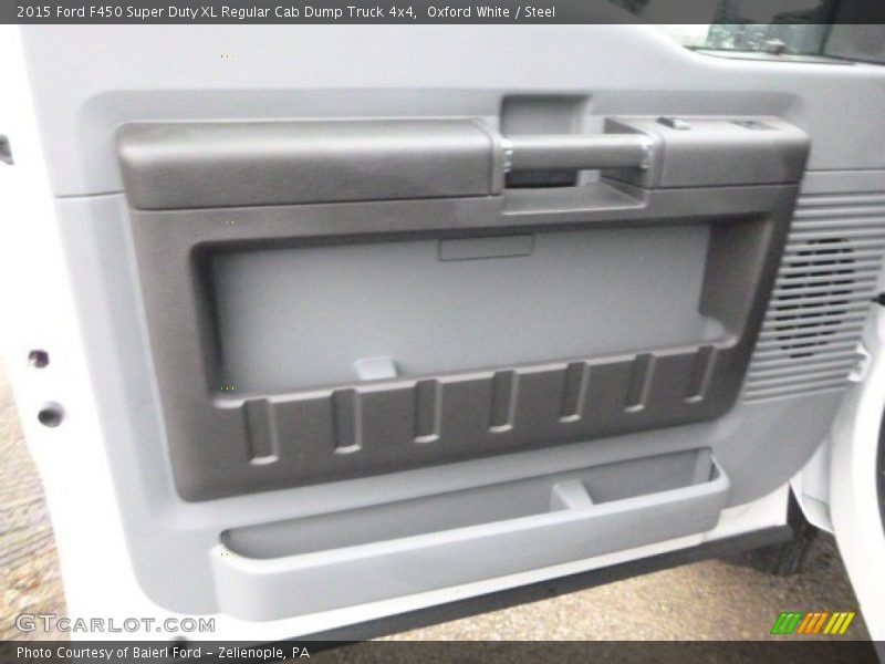 Oxford White / Steel 2015 Ford F450 Super Duty XL Regular Cab Dump Truck 4x4