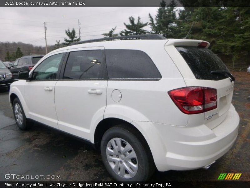 White / Black 2015 Dodge Journey SE AWD