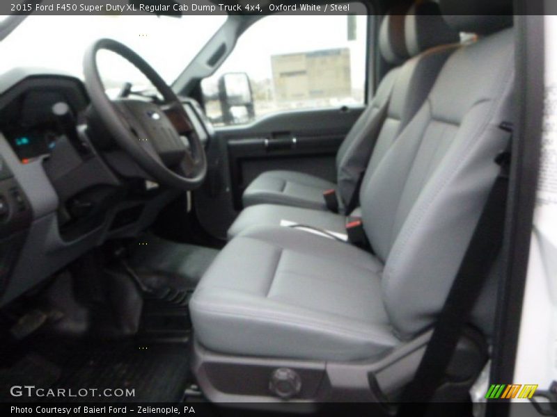 Oxford White / Steel 2015 Ford F450 Super Duty XL Regular Cab Dump Truck 4x4
