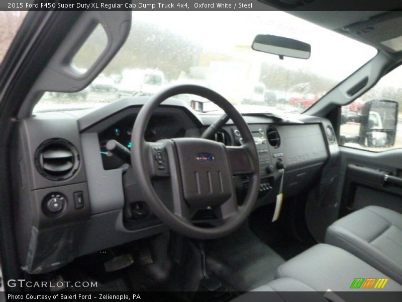 Oxford White / Steel 2015 Ford F450 Super Duty XL Regular Cab Dump Truck 4x4