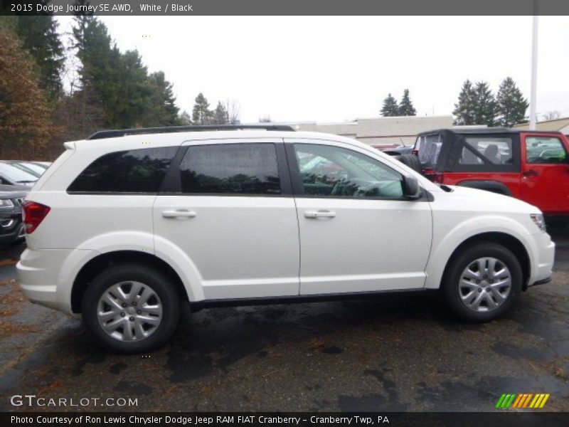 White / Black 2015 Dodge Journey SE AWD