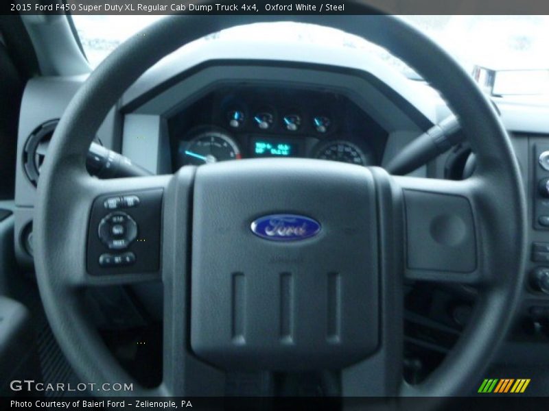 Oxford White / Steel 2015 Ford F450 Super Duty XL Regular Cab Dump Truck 4x4