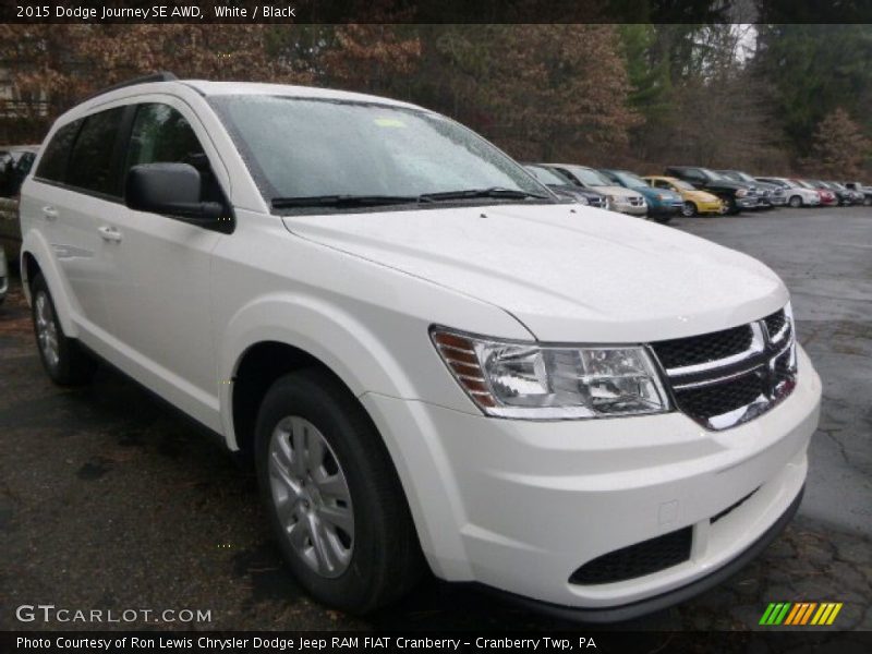 White / Black 2015 Dodge Journey SE AWD