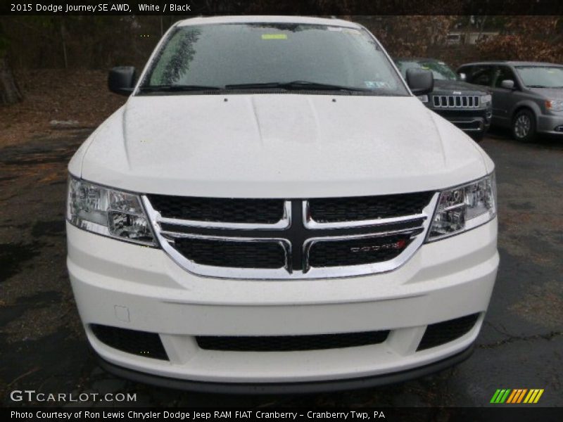 White / Black 2015 Dodge Journey SE AWD