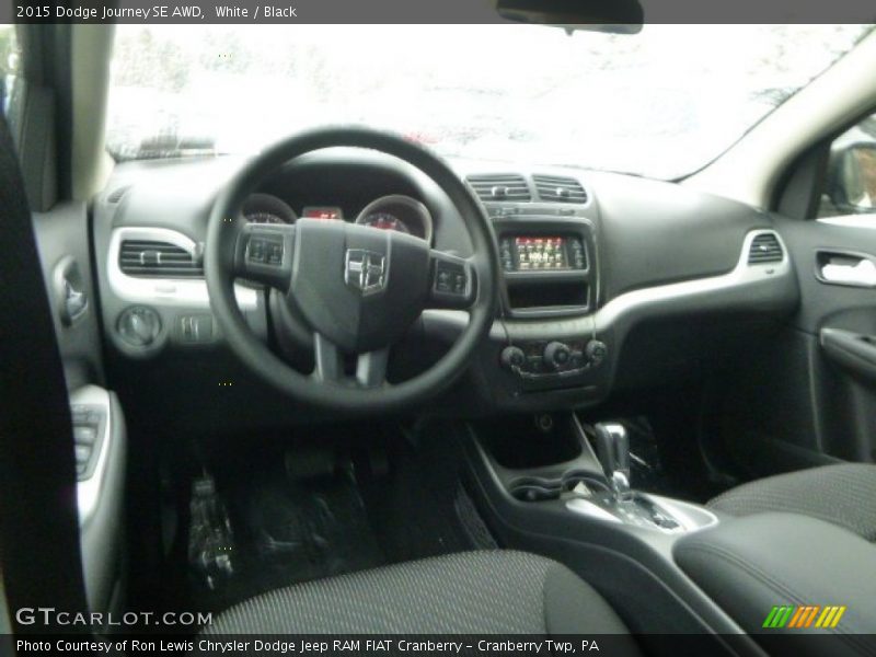 White / Black 2015 Dodge Journey SE AWD
