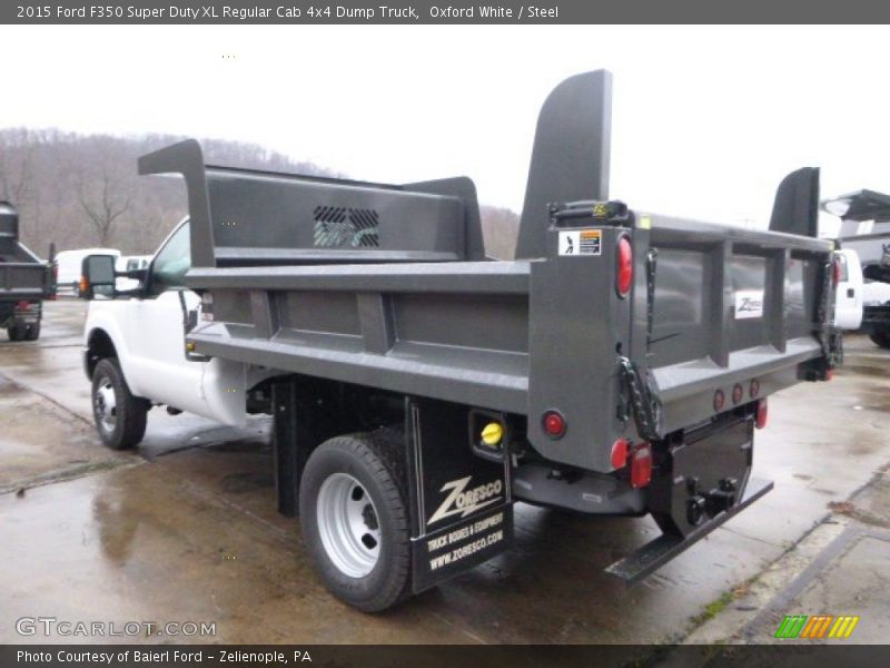 Oxford White / Steel 2015 Ford F350 Super Duty XL Regular Cab 4x4 Dump Truck