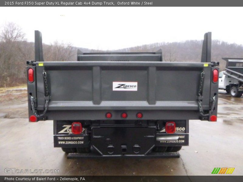 Oxford White / Steel 2015 Ford F350 Super Duty XL Regular Cab 4x4 Dump Truck