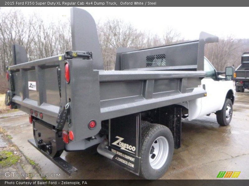Oxford White / Steel 2015 Ford F350 Super Duty XL Regular Cab 4x4 Dump Truck
