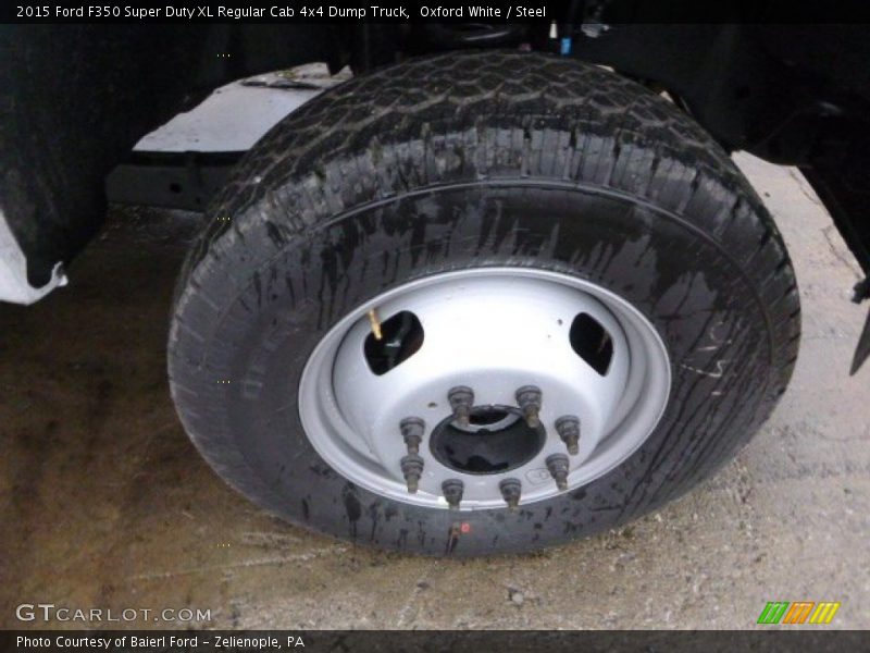 Oxford White / Steel 2015 Ford F350 Super Duty XL Regular Cab 4x4 Dump Truck