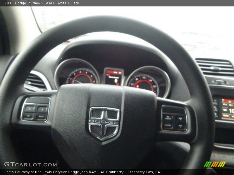 White / Black 2015 Dodge Journey SE AWD