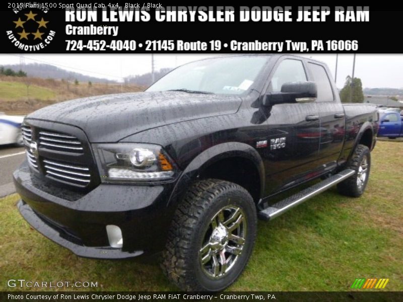 Black / Black 2015 Ram 1500 Sport Quad Cab 4x4