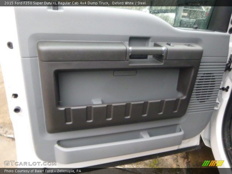 Oxford White / Steel 2015 Ford F350 Super Duty XL Regular Cab 4x4 Dump Truck