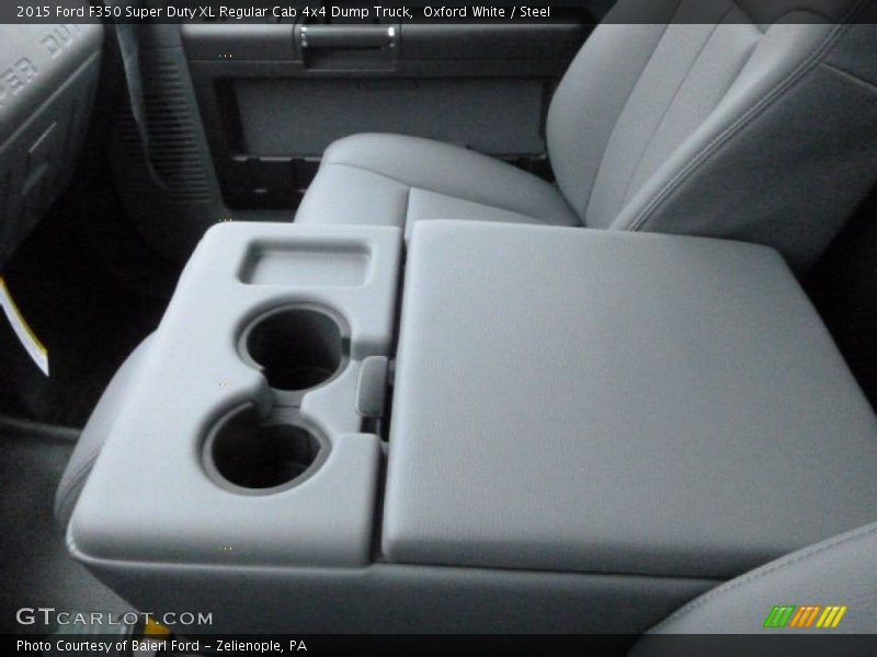 Oxford White / Steel 2015 Ford F350 Super Duty XL Regular Cab 4x4 Dump Truck