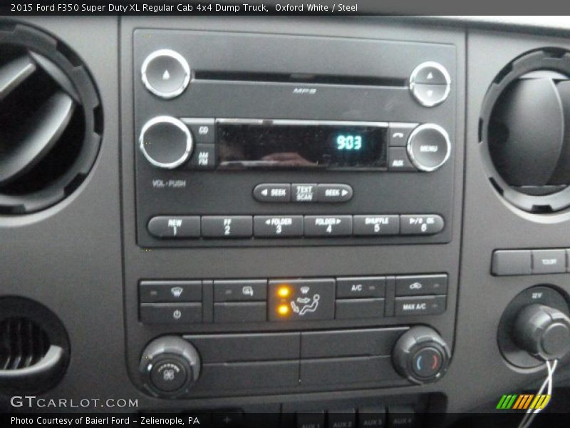 Oxford White / Steel 2015 Ford F350 Super Duty XL Regular Cab 4x4 Dump Truck