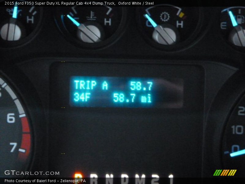 Oxford White / Steel 2015 Ford F350 Super Duty XL Regular Cab 4x4 Dump Truck