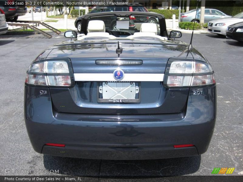 Nocturne Blue Metallic / Parchment 2009 Saab 9-3 2.0T Convertible