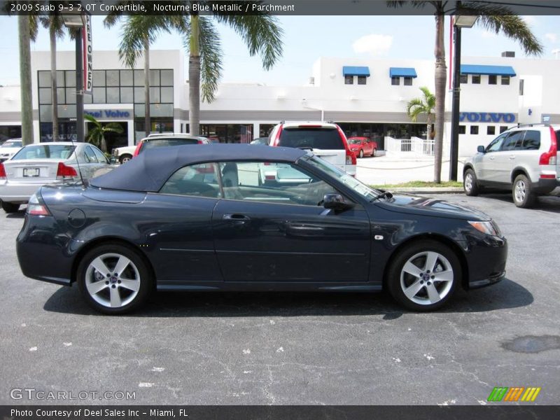 Nocturne Blue Metallic / Parchment 2009 Saab 9-3 2.0T Convertible