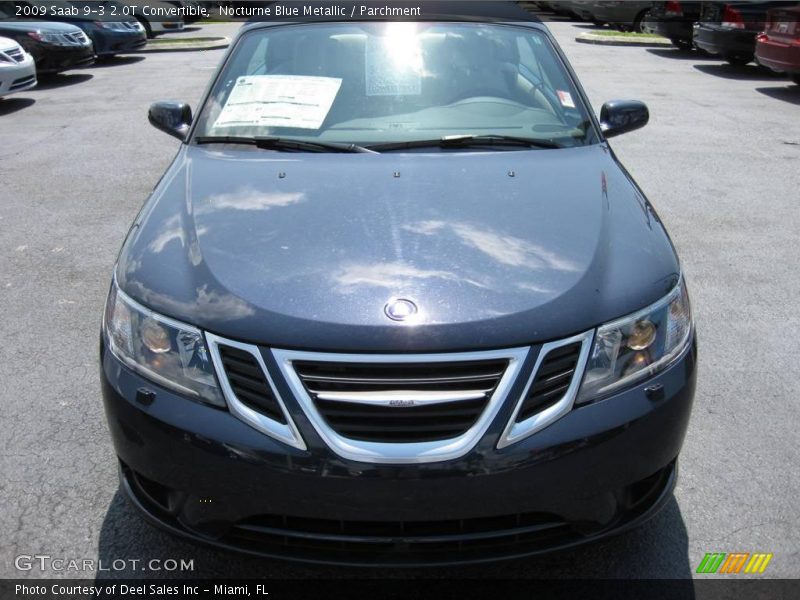 Nocturne Blue Metallic / Parchment 2009 Saab 9-3 2.0T Convertible