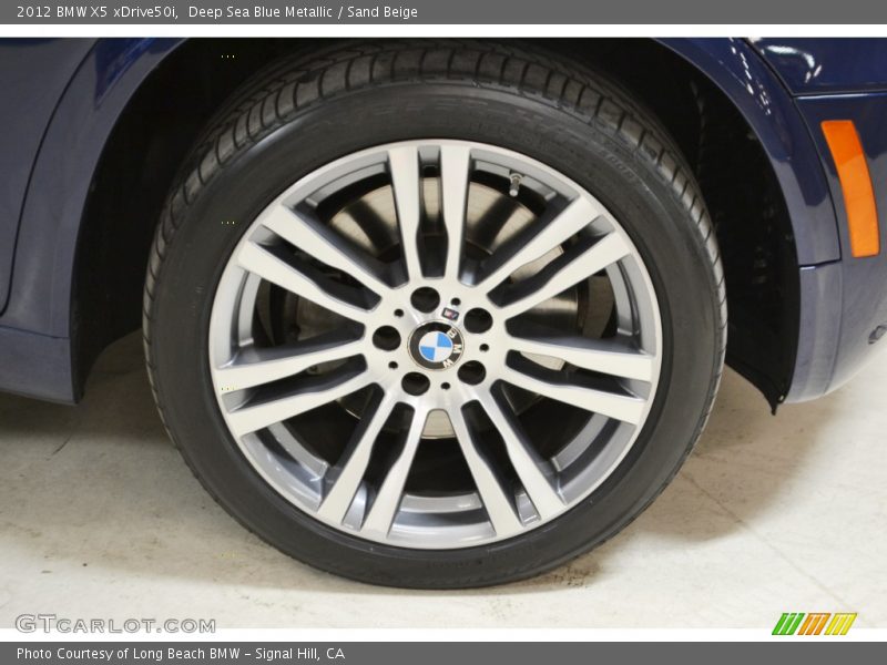 Deep Sea Blue Metallic / Sand Beige 2012 BMW X5 xDrive50i