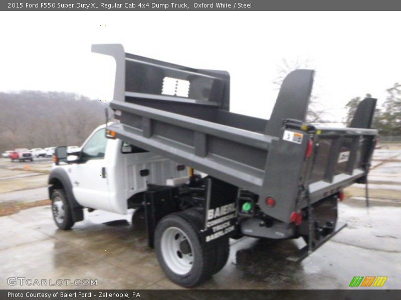Oxford White / Steel 2015 Ford F550 Super Duty XL Regular Cab 4x4 Dump Truck