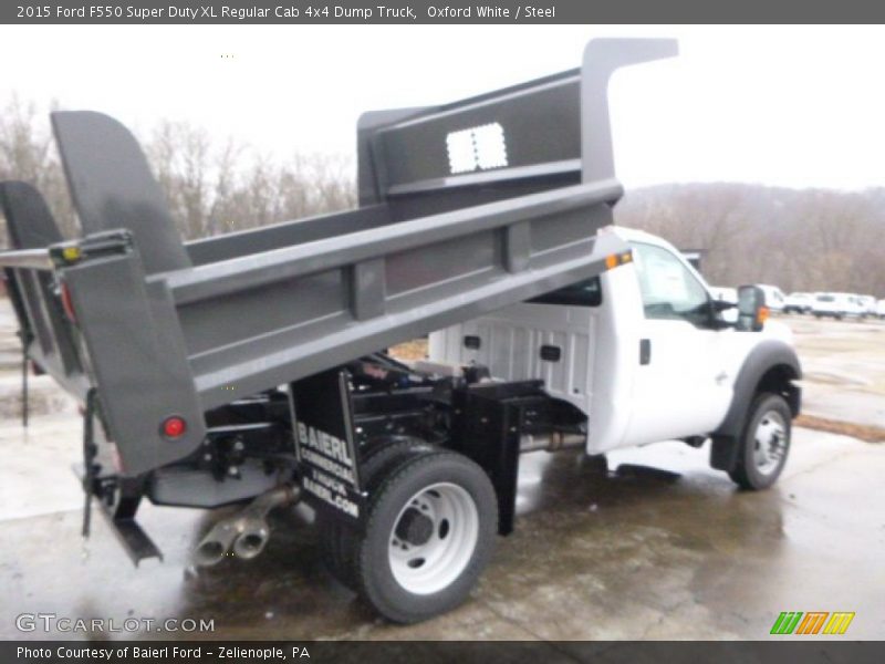 Oxford White / Steel 2015 Ford F550 Super Duty XL Regular Cab 4x4 Dump Truck