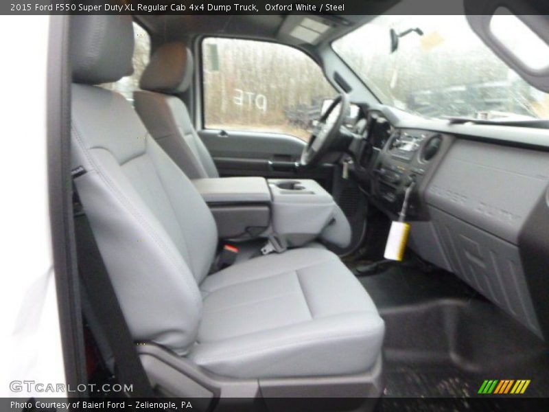 Oxford White / Steel 2015 Ford F550 Super Duty XL Regular Cab 4x4 Dump Truck