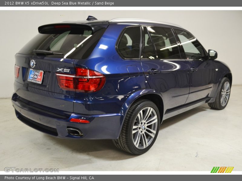 Deep Sea Blue Metallic / Sand Beige 2012 BMW X5 xDrive50i