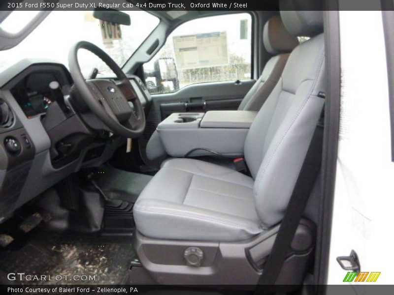 Oxford White / Steel 2015 Ford F550 Super Duty XL Regular Cab 4x4 Dump Truck