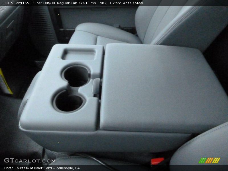 Oxford White / Steel 2015 Ford F550 Super Duty XL Regular Cab 4x4 Dump Truck