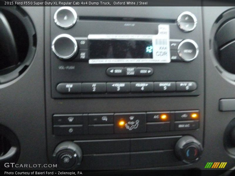 Oxford White / Steel 2015 Ford F550 Super Duty XL Regular Cab 4x4 Dump Truck