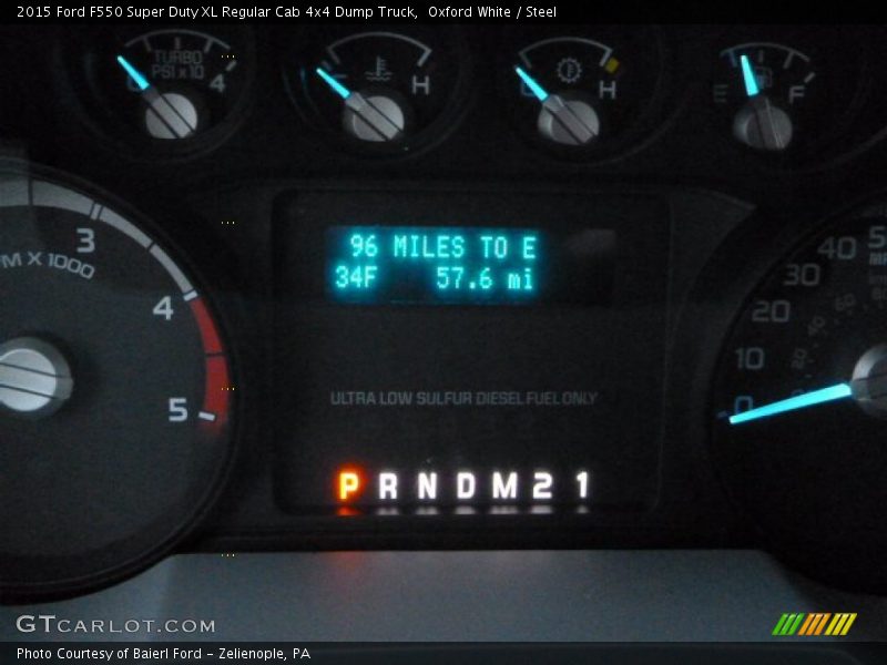 Oxford White / Steel 2015 Ford F550 Super Duty XL Regular Cab 4x4 Dump Truck