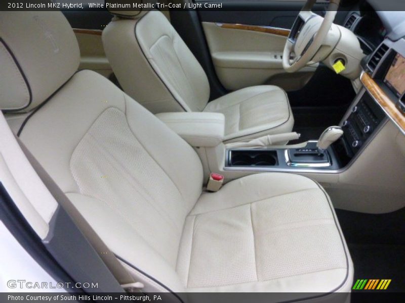 White Platinum Metallic Tri-Coat / Light Camel 2012 Lincoln MKZ Hybrid