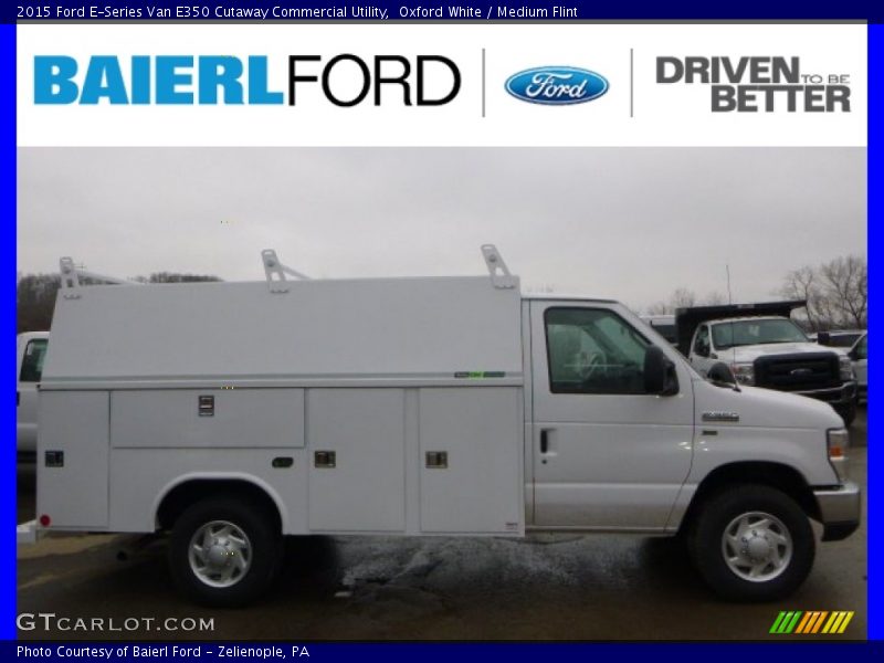 Oxford White / Medium Flint 2015 Ford E-Series Van E350 Cutaway Commercial Utility
