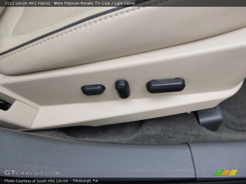 White Platinum Metallic Tri-Coat / Light Camel 2012 Lincoln MKZ Hybrid
