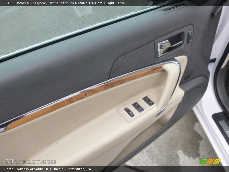 White Platinum Metallic Tri-Coat / Light Camel 2012 Lincoln MKZ Hybrid