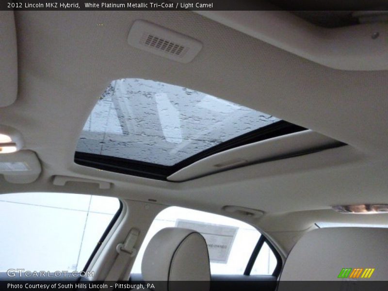 White Platinum Metallic Tri-Coat / Light Camel 2012 Lincoln MKZ Hybrid