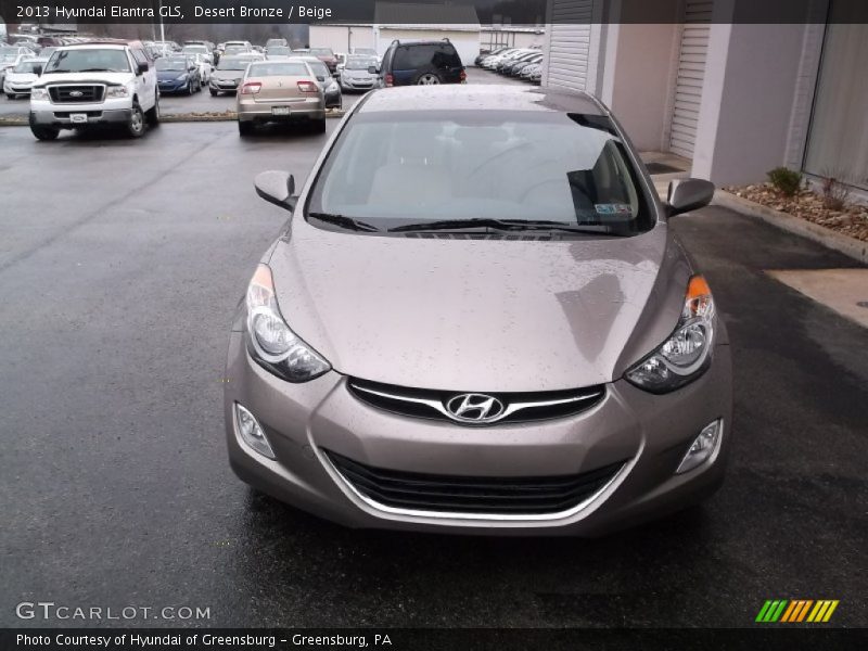 Desert Bronze / Beige 2013 Hyundai Elantra GLS