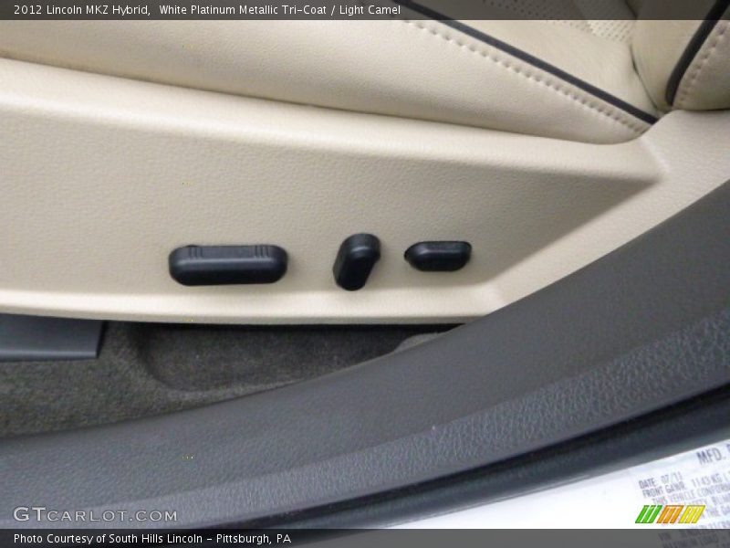 White Platinum Metallic Tri-Coat / Light Camel 2012 Lincoln MKZ Hybrid