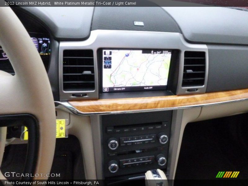 White Platinum Metallic Tri-Coat / Light Camel 2012 Lincoln MKZ Hybrid