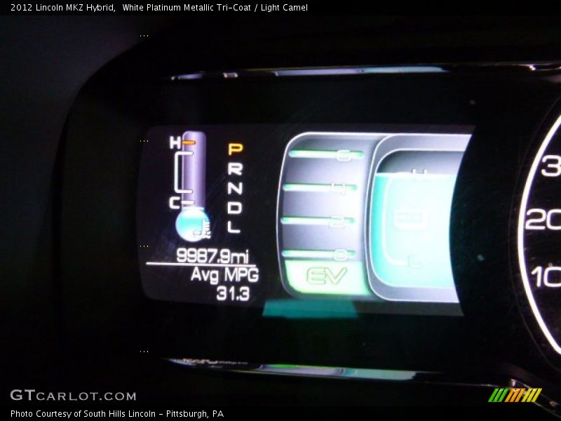 White Platinum Metallic Tri-Coat / Light Camel 2012 Lincoln MKZ Hybrid